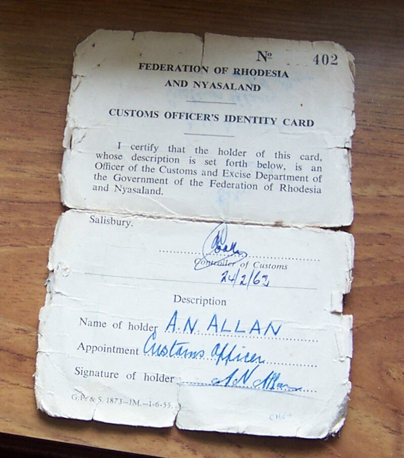 federal id card signed by chv cooke